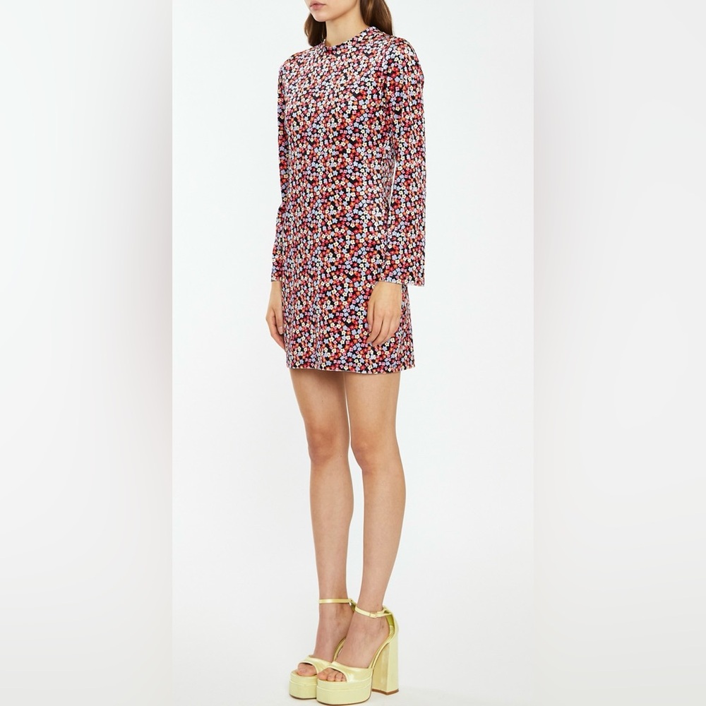 Glamorous Floral Velvet Mini